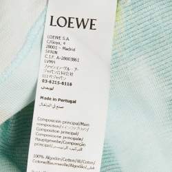 Pre Owned Loewe Multicolor Floral Print Cotton Oversize T-Shirt L