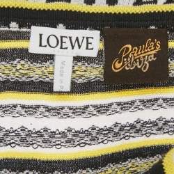 Pre Owned Loewe X Paula's Ibiza Multicolor Pattered Knit Bowling Shirt S 