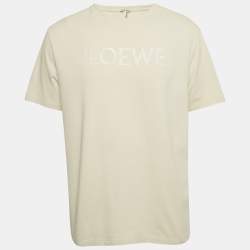 Pre Owned قميص لويفي بيج شعار مُطرَّز قطن كبير