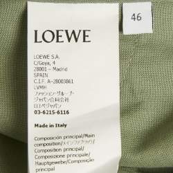 Pre Owned Loewe x Paula’s Ibiza Sage Green Crepe Cargo Shorts S
