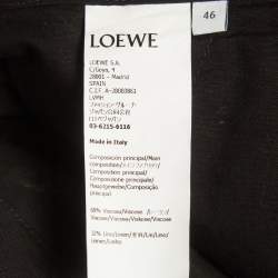 Pre Owned Loewe X Paul Ibiza Black Linen Blend Shirt and Shorts Set 