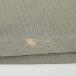 Pre Owned Loewe Khaki Green Cotton Relaxed Fit T-Shirt M
