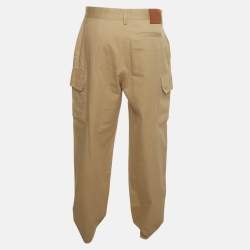 Pre Owned Loewe Beige Denim Straight Fit Jeans L/ Waist 35"