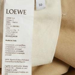 Pre Owned Loewe Beige Denim Straight Fit Jeans L/ Waist 35"