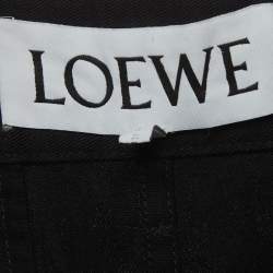 مملوكة مسبقًا Loewe Black Denim Straight Fit Jeans L/ Waist 34.5"