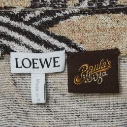 Pre Owned Loewe x Paula’s Ibiza Beige Anagram Terry Jacquard Bowling Shirt S