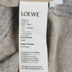Pre Owned Loewe x Paula’s Ibiza Beige Anagram Terry Jacquard Bowling Shirt S