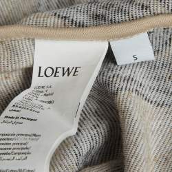 Pre Owned Loewe x Paula’s Ibiza Beige Anagram Terry Jacquard Bowling Shirt S