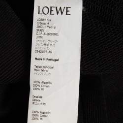 مملوكة مسبقًا Loewe Black Anagram Embroidered Cotton Knit Sweatshirt XS