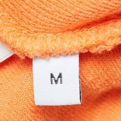 Loewe X Paula Ibiza Orange Anagram Terry Cotton Shirt & Shorts Set M
