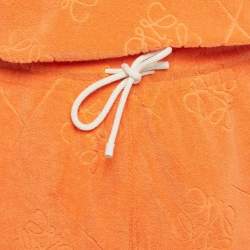 Loewe X Paula Ibiza Orange Anagram Terry Cotton Shirt & Shorts Set M
