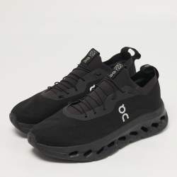 Pre Owned Loewe Cloudtilt Size 44 Black Knit Fabric Low Top Sneakers