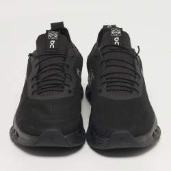 Pre Owned Loewe Cloudtilt Size 44 Black Knit Fabric Low Top Sneakers