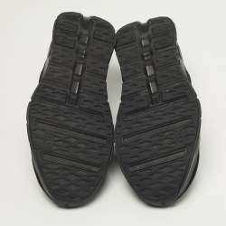 Pre Owned Loewe Cloudtilt Size 44 Black Knit Fabric Low Top Sneakers