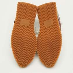 Pre Owned Loewe Flow Runner Size 42 Multicolor Leather, Nylon and Suede Low Top Sneakers