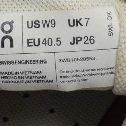 Pre Owned Loewe On Cloudventure Size 40.5 Black Canvas Running Low Top Sneakers