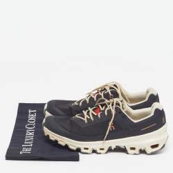 Pre Owned Loewe On Cloudventure Size 40.5 Black Canvas Running Low Top Sneakers