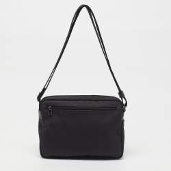 Pre Owned Longchamp Boxford Medium Black Nylon Camera Bag