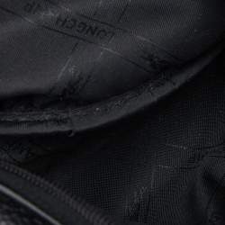 Pre Owned Longchamp Black Leather Le Foulonne Belt Bag