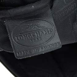 Pre Owned Longchamp Black Leather Le Foulonne Belt Bag