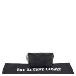 Pre Owned Longchamp Black Leather Le Foulonne Belt Bag