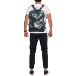 Pre Owned Longchamp Black Leather Cavalier Backpack