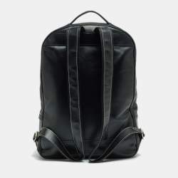 Pre Owned Longchamp Black Leather Cavalier Backpack