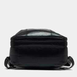 Pre Owned Longchamp Black Leather Cavalier Backpack