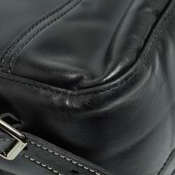 Pre Owned Longchamp Black Leather Cavalier Backpack