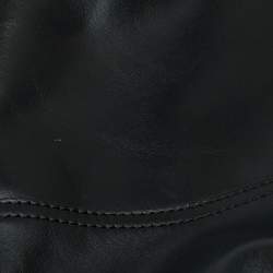 Pre Owned Longchamp Black Leather Cavalier Backpack