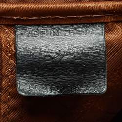 Pre Owned Longchamp Black Leather Cavalier Backpack