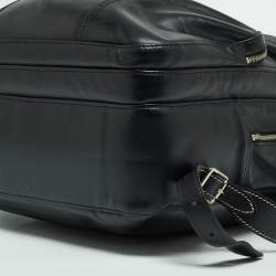 Pre Owned Longchamp Black Leather Cavalier Backpack