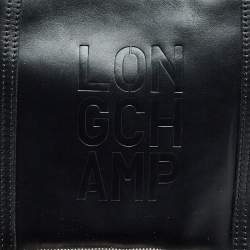 Pre Owned Longchamp Black Leather Cavalier Backpack