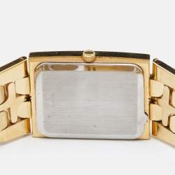 Longines Champagne Gold Plated Stainless Steel Vintage QWR 5742 Men's Wristwatch 24 mm