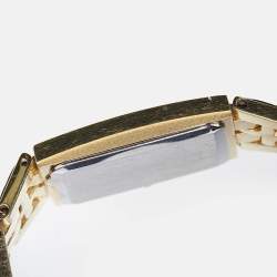 Longines Champagne Gold Plated Stainless Steel Vintage QWR 5742 Men's Wristwatch 24 mm
