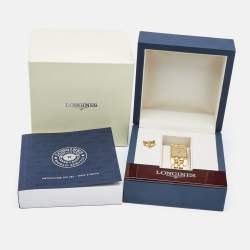 Longines Champagne Gold Plated Stainless Steel Vintage QWR 5742 Men's Wristwatch 24 mm