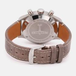 Pre Owned Longines Black Stainless Steel Avigation BigEye L2.816.4 Automatic Leather Wristlet Men's Wristwatch 40.5 mm