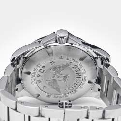 Pre Owned Longines Conquest L3.759.4.96.6 Blue Dial Stainless Steel Men's Wristwatch 41 mm