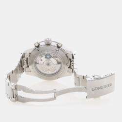 Pre Owned Longines Spirit Flyback L3.821.4 Blue Stainless Steel Automatic Men's Watches 42mm