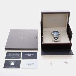 Pre Owned Longines Spirit Flyback L3.821.4 Blue Stainless Steel Automatic Men's Watches 42mm