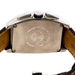 Pre Owned Longines Pearl White Stainless Steel Evidenza L2.643.4 Men's Wristwatch 35 mm