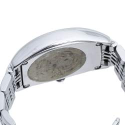 Pre Owned Longines Opaline White Stainless Steel Evidenza L2.642.4 Men's Wristwatch 33 mm