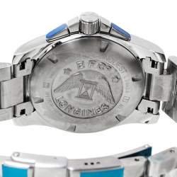 Pre Owned Longines Blue Stainless Steel Hydro Conquest L3.643.4.96.6 Men's Wristwatch 41 mm