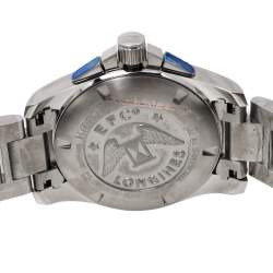 Pre Owned Longines Black Stainless Steel Hydro Conquest L3.643.4.56.6 Men's Wristwatch 41 mm