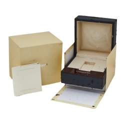 Pre Owned Longines Black Stainless Steel Leather LungoMare Quartz Chronograph Men's Wristwatch 42 MM