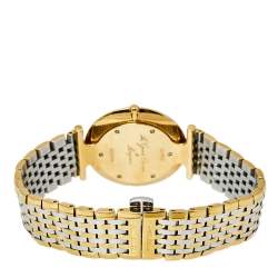 Pre Owned Longines White Two-Tone Stainless Steel La Grande Clasiique De Longines L47092117 Men's Wristwatch 33 mm