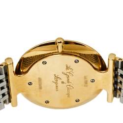 Pre Owned Longines White Two-Tone Stainless Steel La Grande Clasiique De Longines L47092117 Men's Wristwatch 33 mm