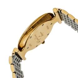 Pre Owned Longines White Two-Tone Stainless Steel La Grande Clasiique De Longines L47092117 Men's Wristwatch 33 mm