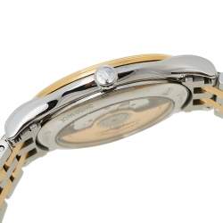 Pre Owned Longines Champagne Two-Tone Stainless Steel Flagship L4.974.3.37.7 Men's Wristwatch 38.50 mm