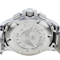 Pre Owned Longines White Stainless Steel Conquest V.H.P L37174766 Men's Wristwatch 42 mm
